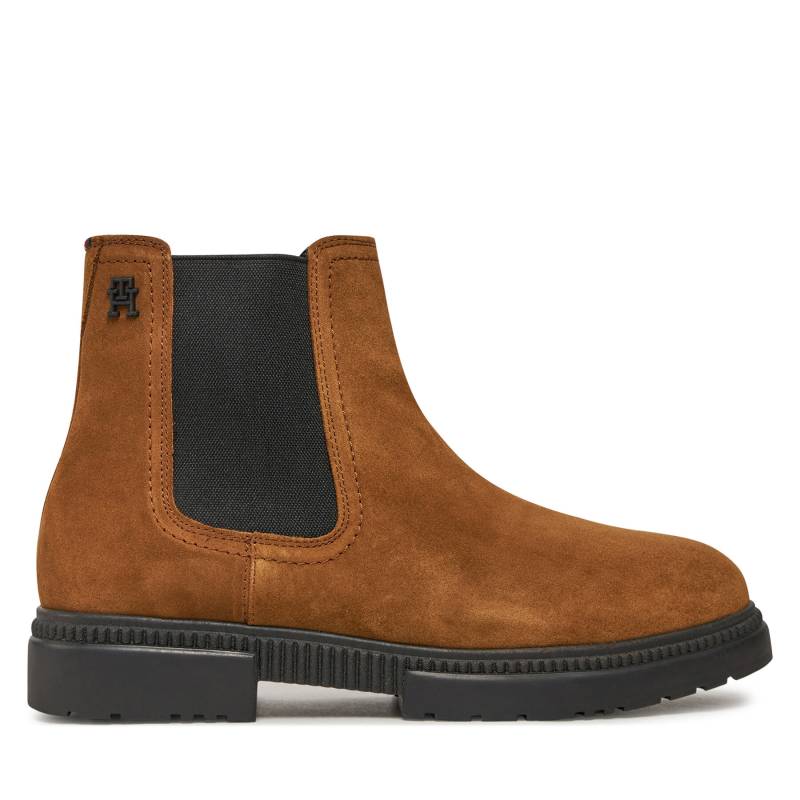 Klassische Stiefeletten Tommy Hilfiger Casual Cleated Suede Chelsea FM0FM05037 Braun von Tommy Hilfiger