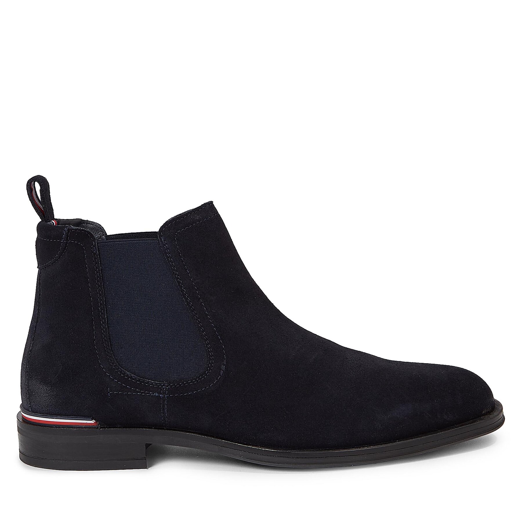 Klassische Stiefeletten Tommy Hilfiger Core Rwb Hilfiger Suede Chelsea FM0FM04757 Blau von Tommy Hilfiger