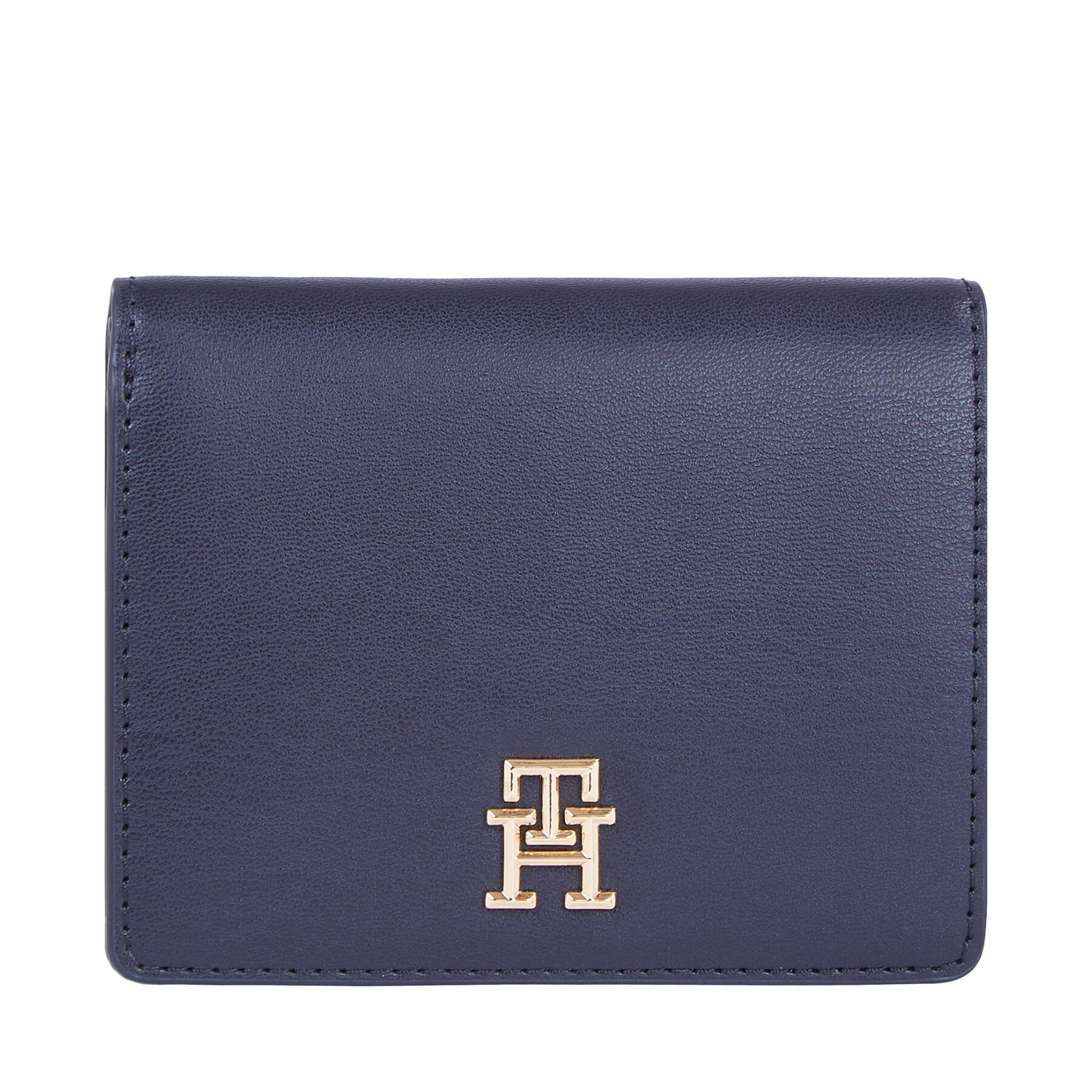 Kleine Damen Geldbörse Tommy Hilfiger Th Spring Chic Med Bifold Wallet AW0AW16011 Space Blue DW6 von Tommy Hilfiger