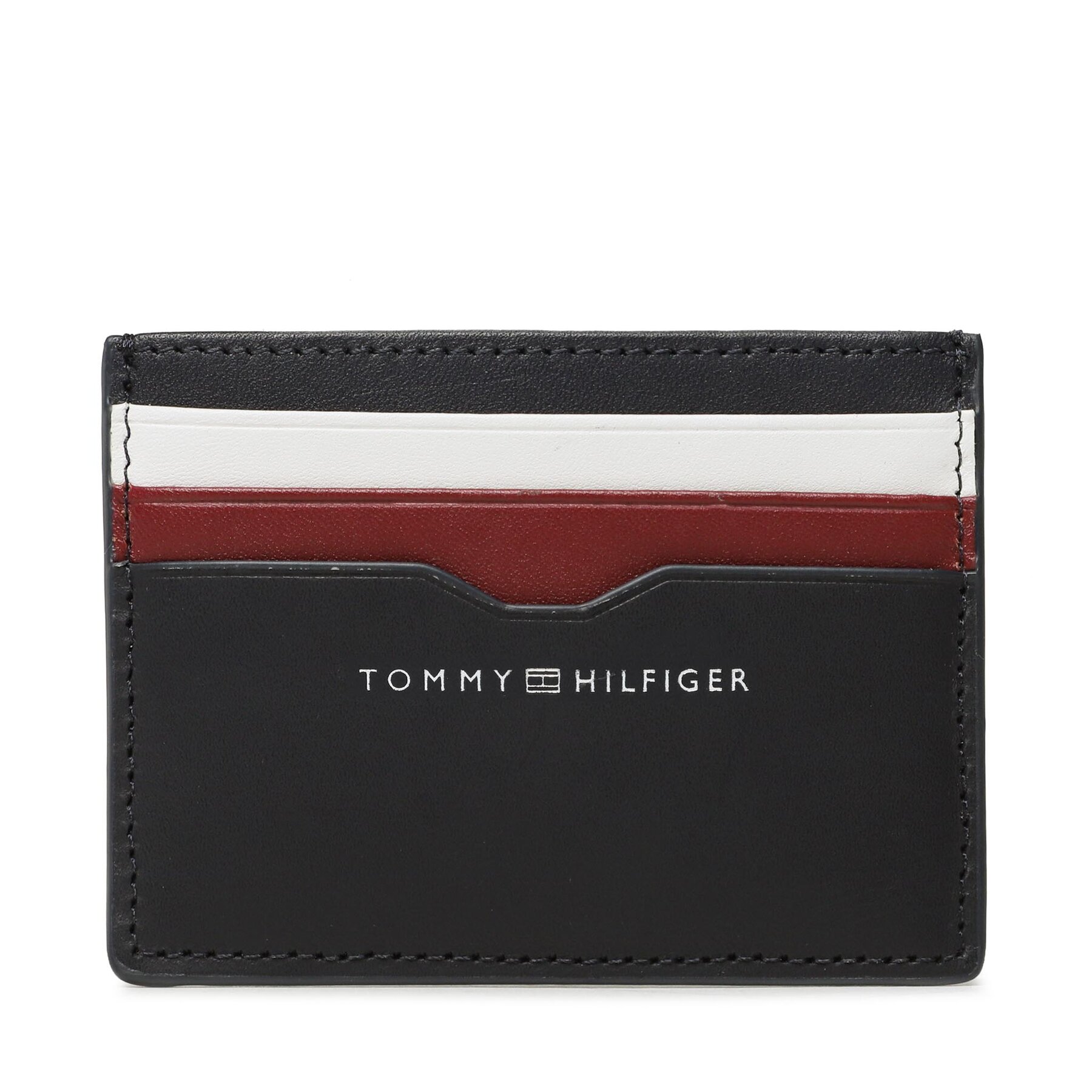 Kreditkartenetui Tommy Hilfiger Th Central Smooth Cc Holder AM0AM11753 Dunkelblau von Tommy Hilfiger