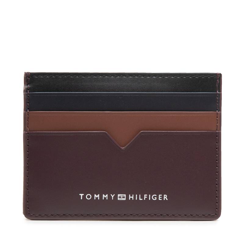 Kreditkartenetui Tommy Hilfiger Th Modern Leather Cc Holder AM0AM10616 Braun von Tommy Hilfiger