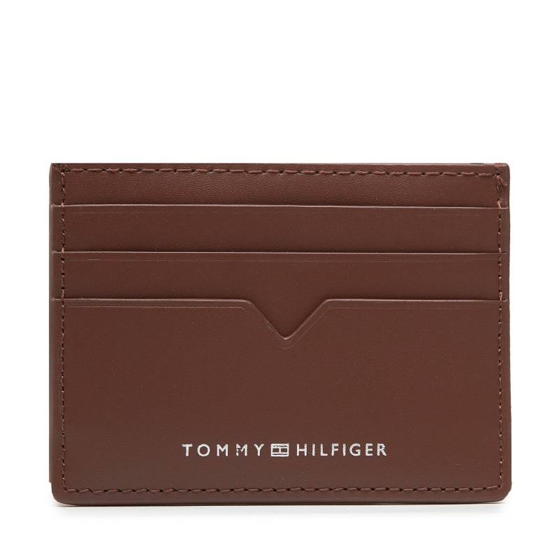 Kreditkartenetui Tommy Hilfiger Th Modern Leather Cc Holder AM0AM10616 Braun von Tommy Hilfiger