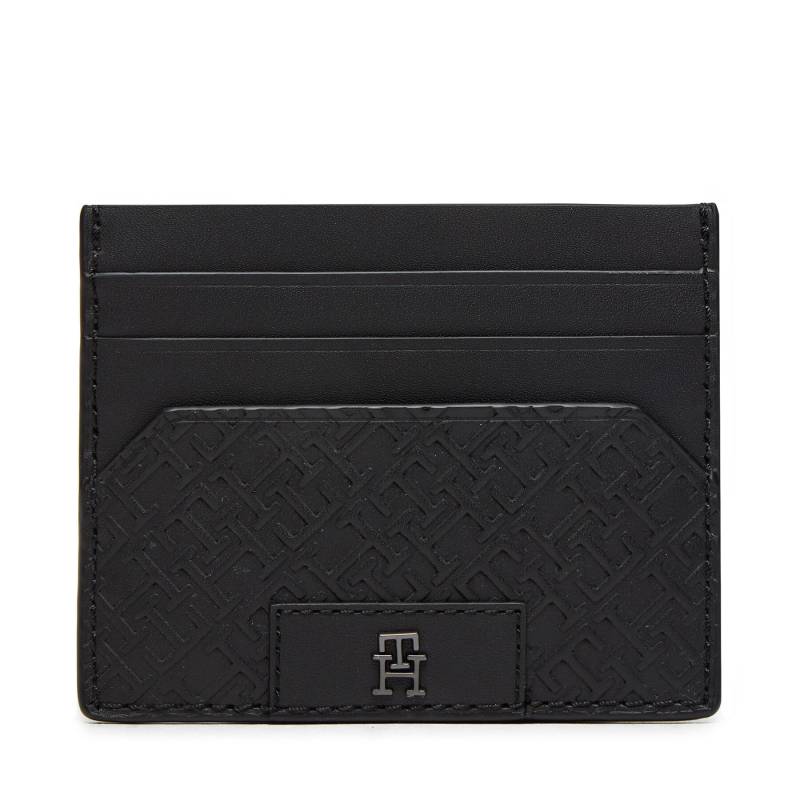 Kreditkartenetui Tommy Hilfiger Th Monogram Cc Holder AM0AM12169 Schwarz von Tommy Hilfiger