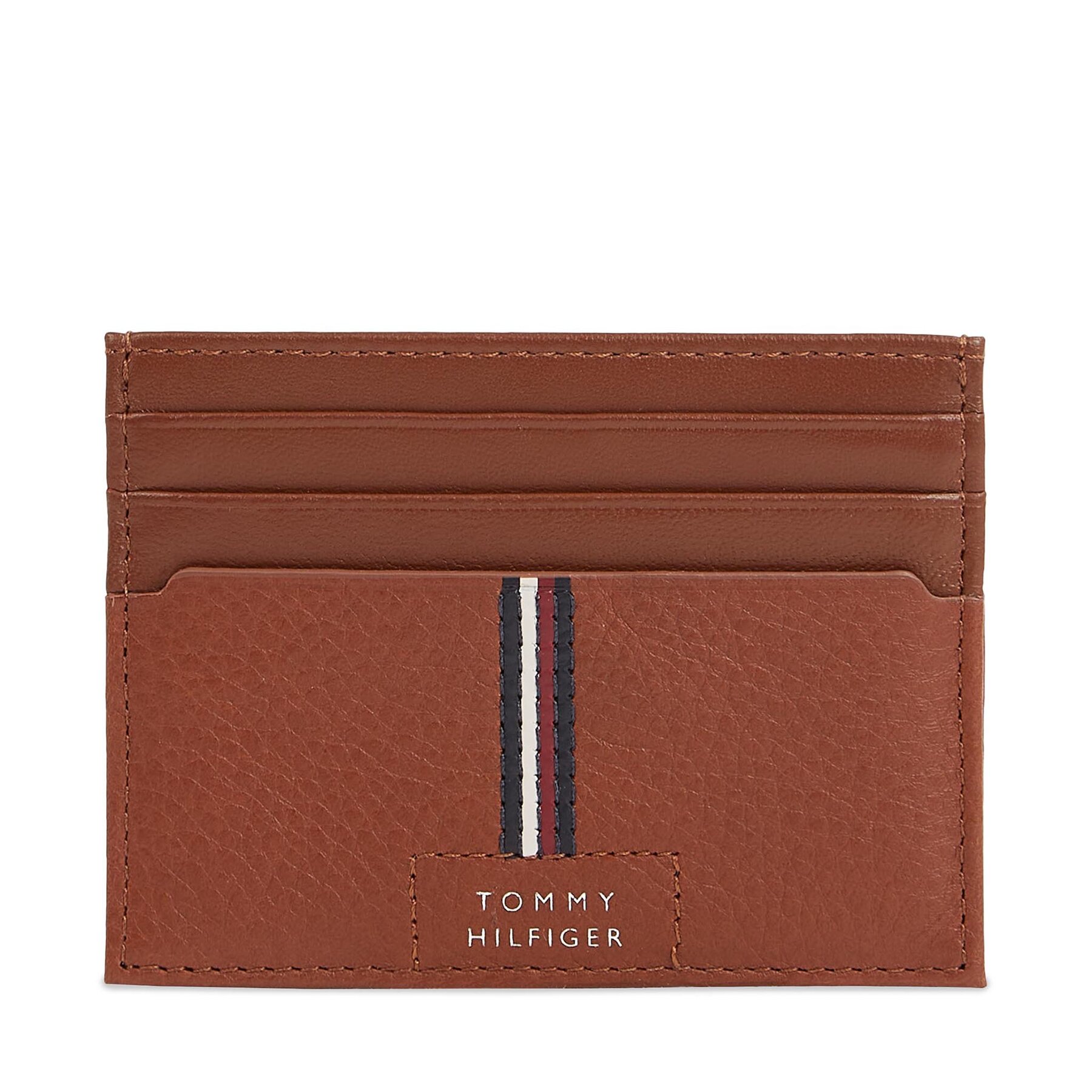 Kreditkartenetui Tommy Hilfiger Th Premium Leather Cc Holder AM0AM12186 Braun von Tommy Hilfiger