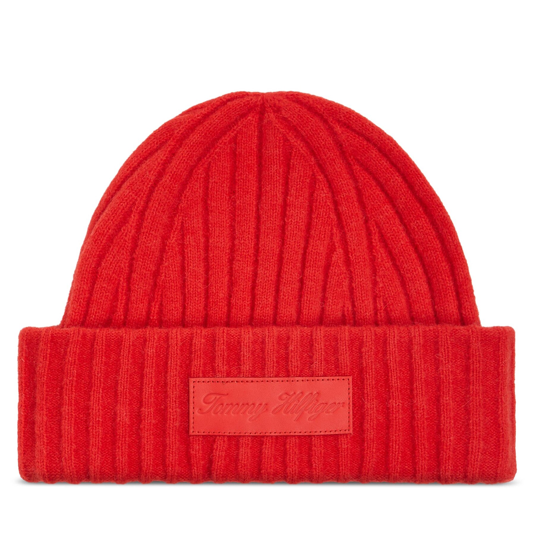 Mütze Tommy Hilfiger Tommy Twist Beanie AW0AW15325 Fireworks SNE von Tommy Hilfiger