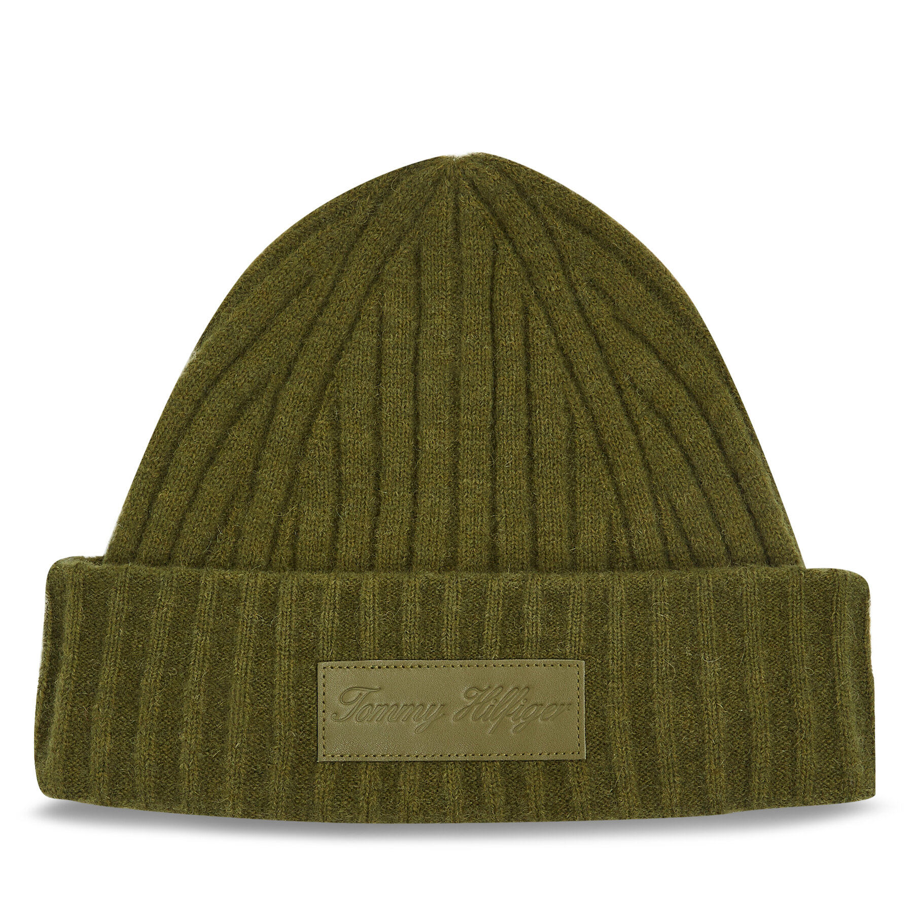 Mütze Tommy Hilfiger Tommy Twist Beanie AW0AW15325 Putting Green MS2 von Tommy Hilfiger