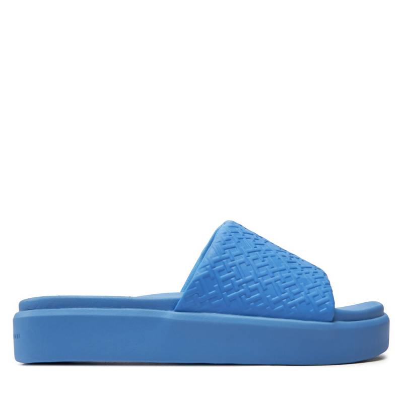 Pantoletten Tommy Hilfiger Th Platform Pool Slide FW0FW07855 Blau von Tommy Hilfiger