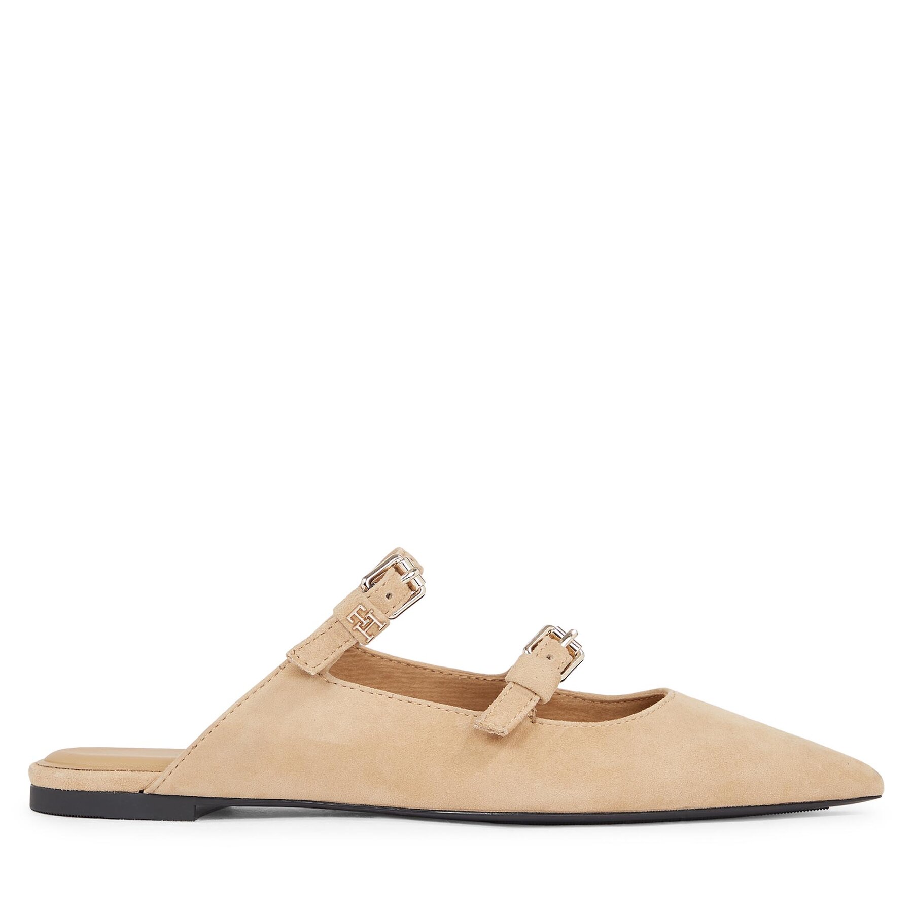 Pantoletten Tommy Hilfiger Th Pointe Suede Mule FW0FW07697 Khakifarben Pantoletten Tommy Hilfiger Th Pointe Suede Mule FW0FW07697 Khakifarben von Tommy Hilfiger