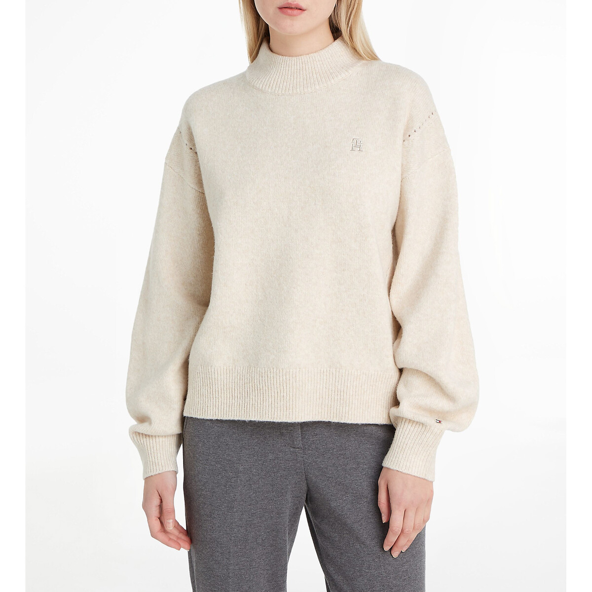 Pullover mit Stehkragen, Feinstrick von Tommy Hilfiger