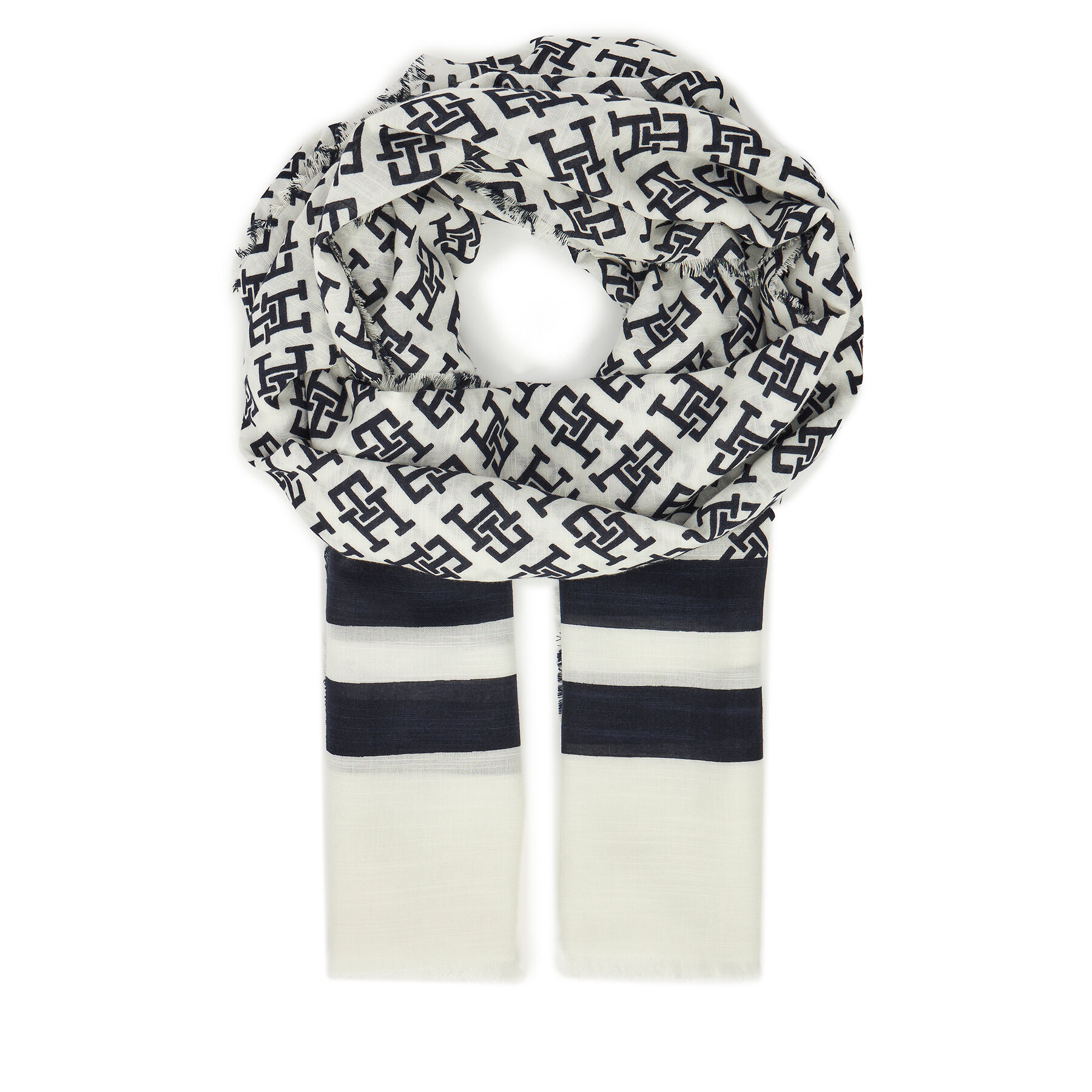 Schal Tommy Hilfiger Beach Summer Mono Scarf AW0AW16030 Space Blue DW6 von Tommy Hilfiger