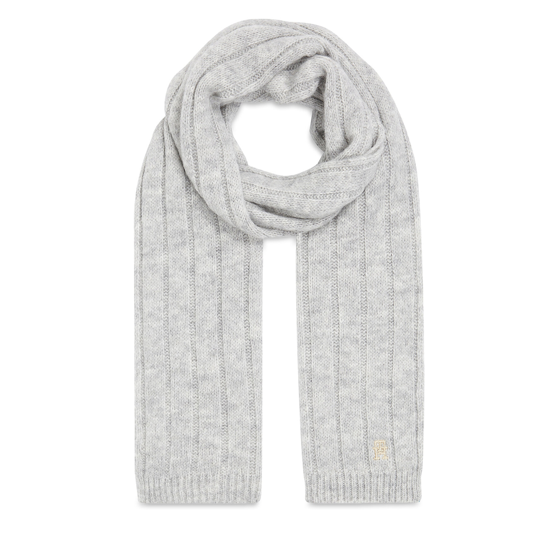 Schal Tommy Hilfiger Th Timeless Scarf AW0AW15351 Medium Grey Heather P4A von Tommy Hilfiger