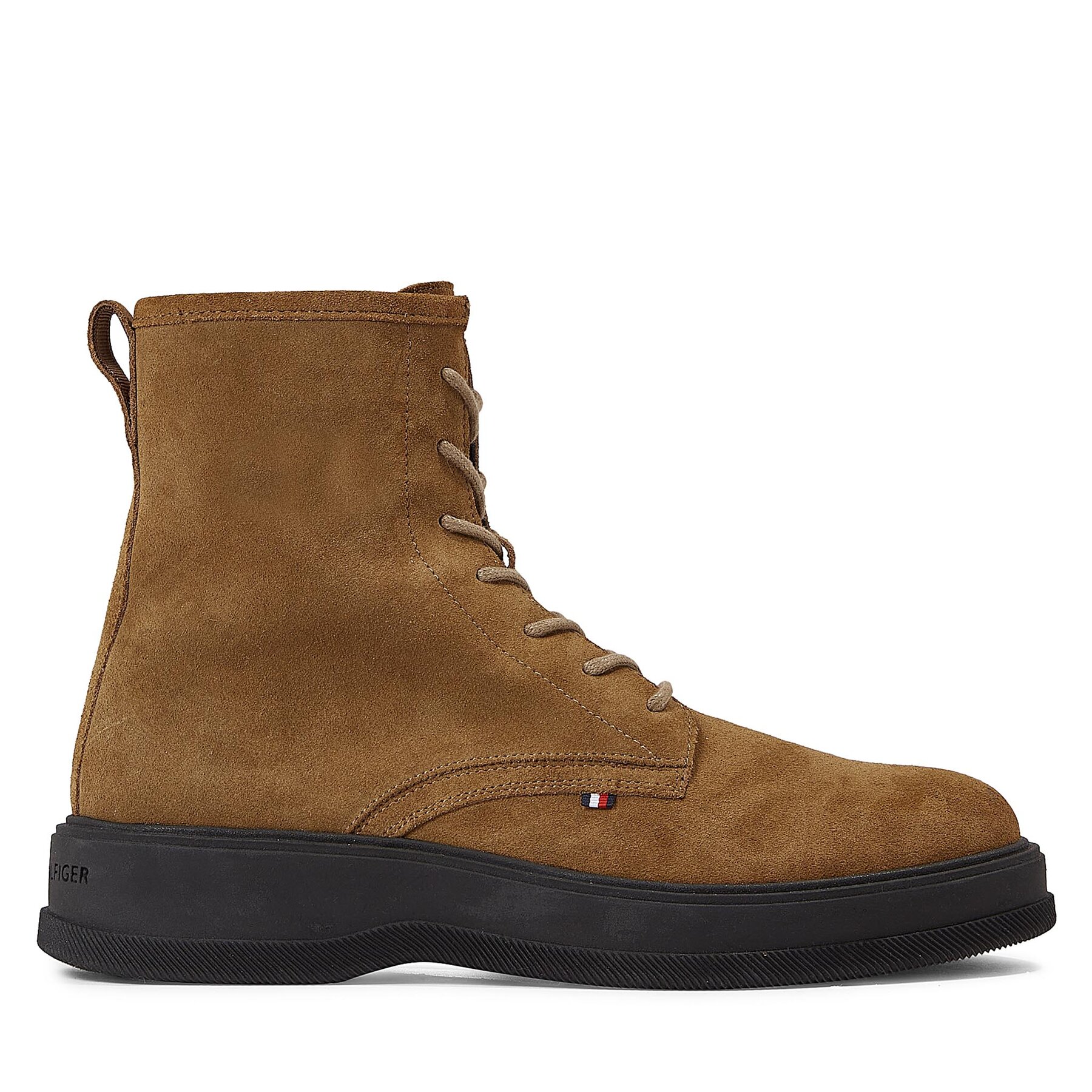 Schnürschuhe Tommy Hilfiger Th Everyday Core Suede Boot FM0FM04660 Desert Khaki GWJ von Tommy Hilfiger