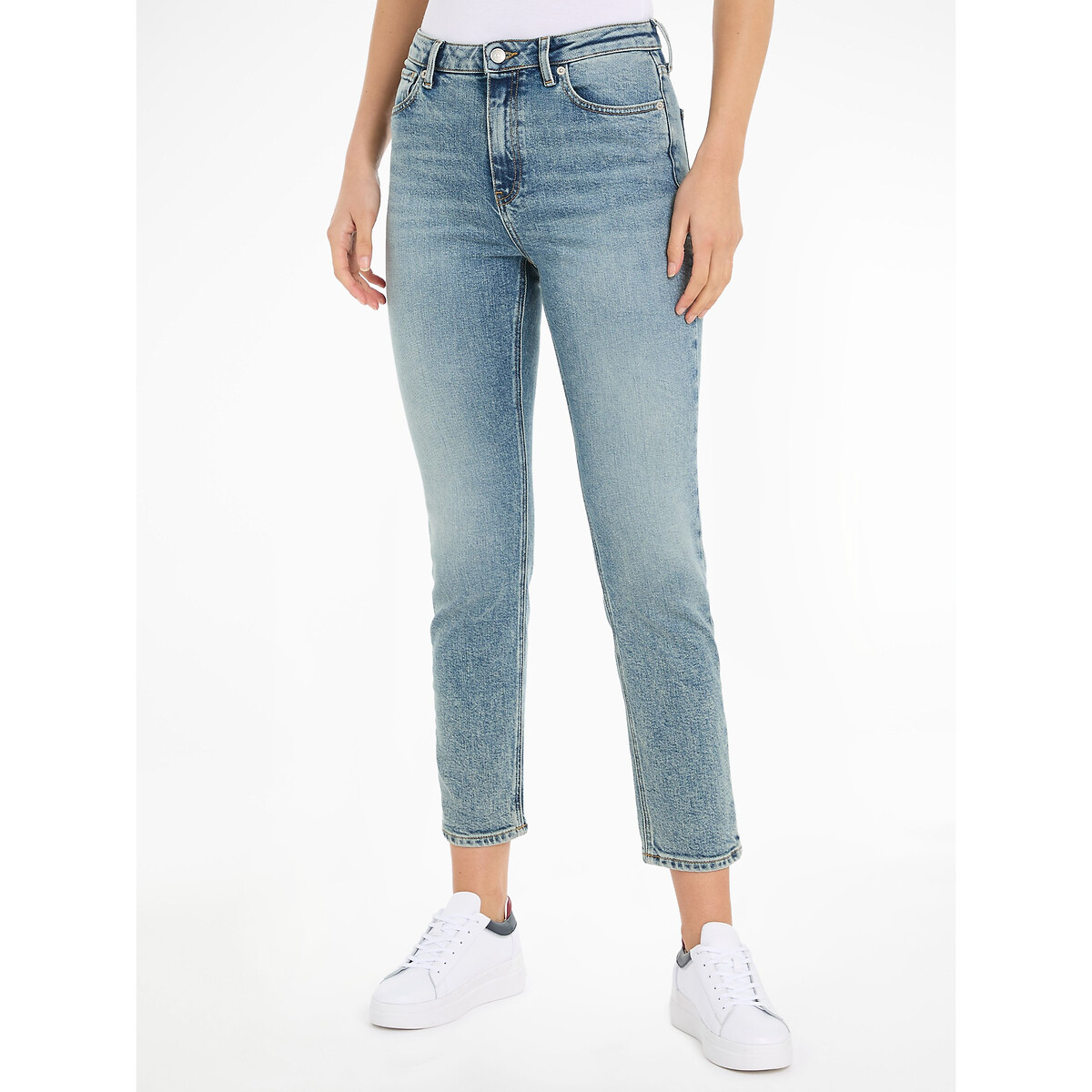 Slim-Jeans in Washed-Optik von Tommy Hilfiger