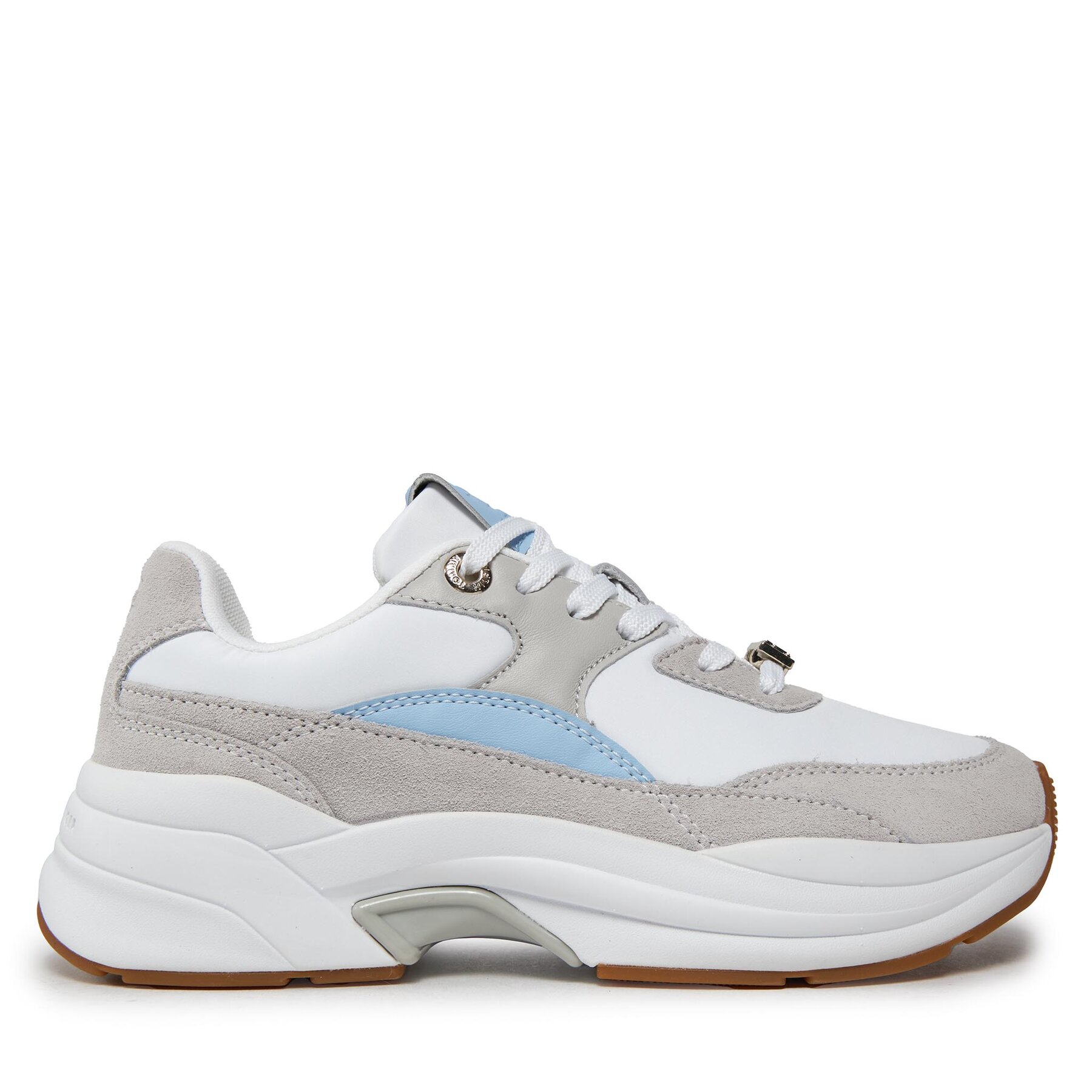 Sneakers Tommy Hilfiger Chunky Feminine Runner Hardware FW0FW07703 Misty Coast PQT von Tommy Hilfiger