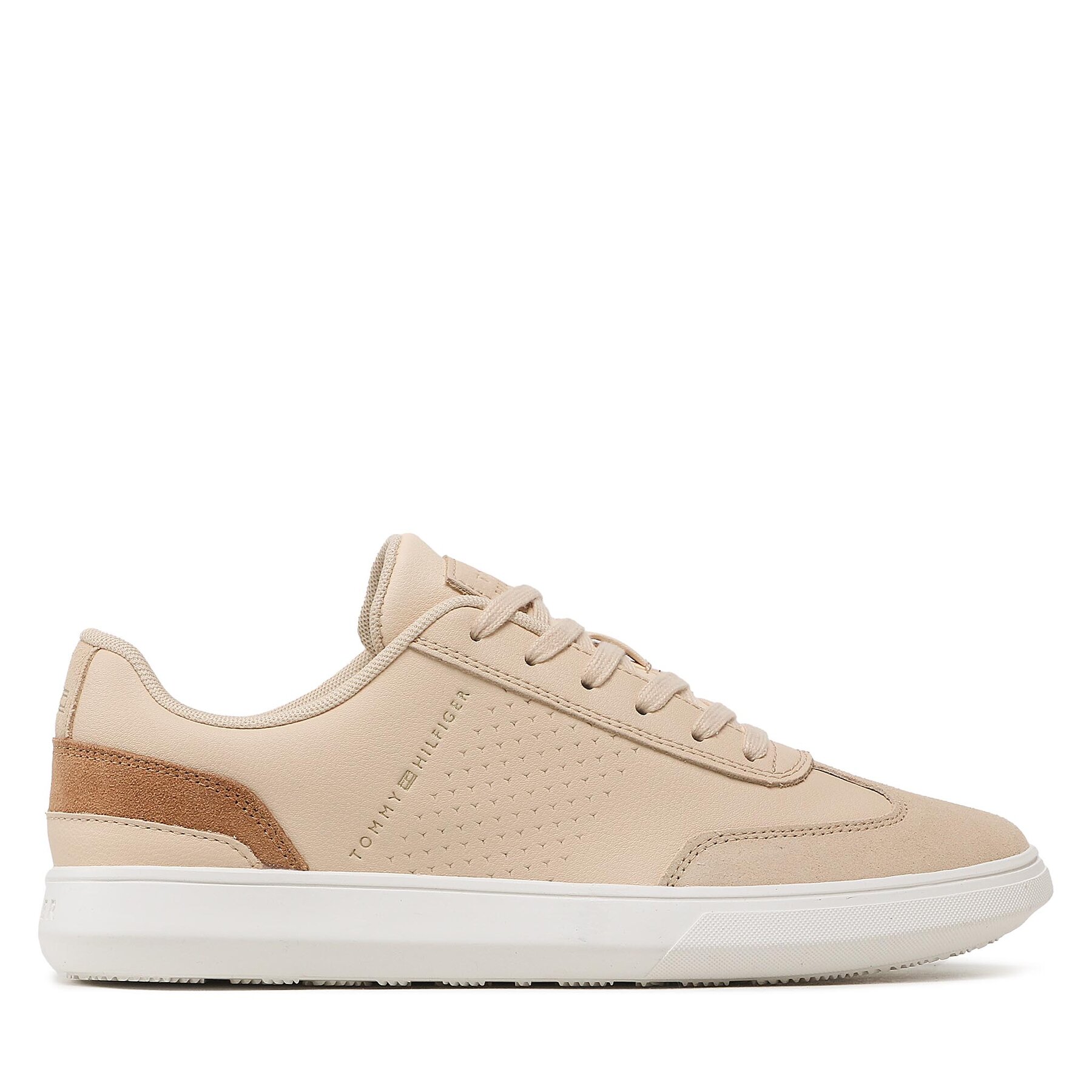 Sneakers Tommy Hilfiger Corporate Seasonal Cup Leather FM0FM04491 Tuscan Beige AF6 von Tommy Hilfiger