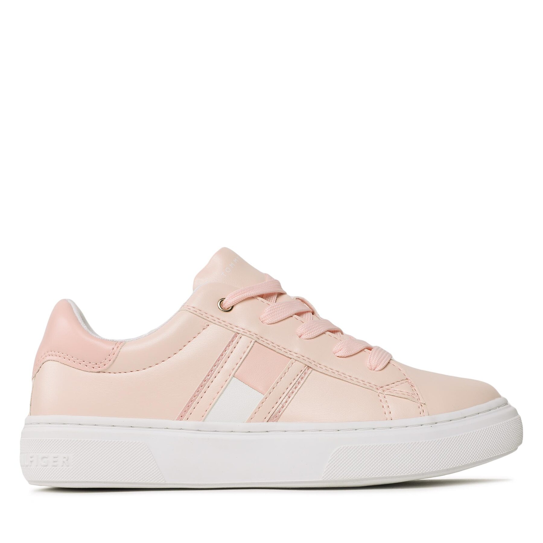 Sneakers Tommy Hilfiger Flag Low Cut Lace-Up Sneaker T3A9-32703-1355 S Pink 302 von Tommy Hilfiger