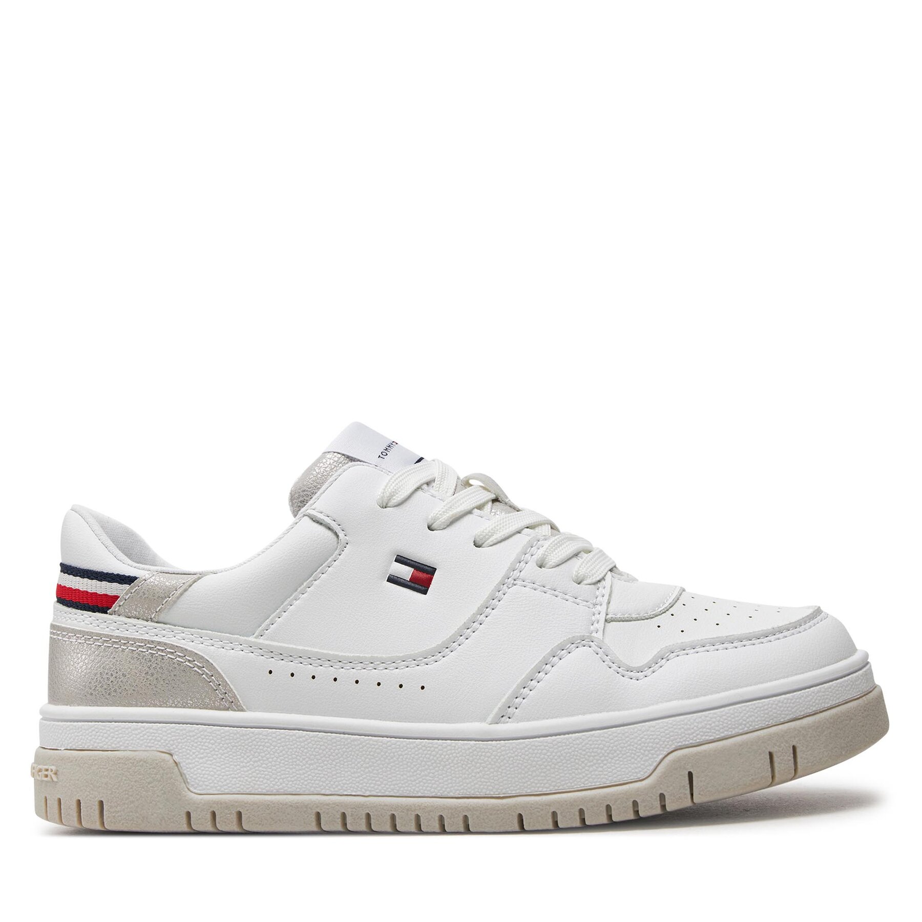 Sneakers Tommy Hilfiger T3A9-33212-1355 Bianco/Argento X025 von Tommy Hilfiger