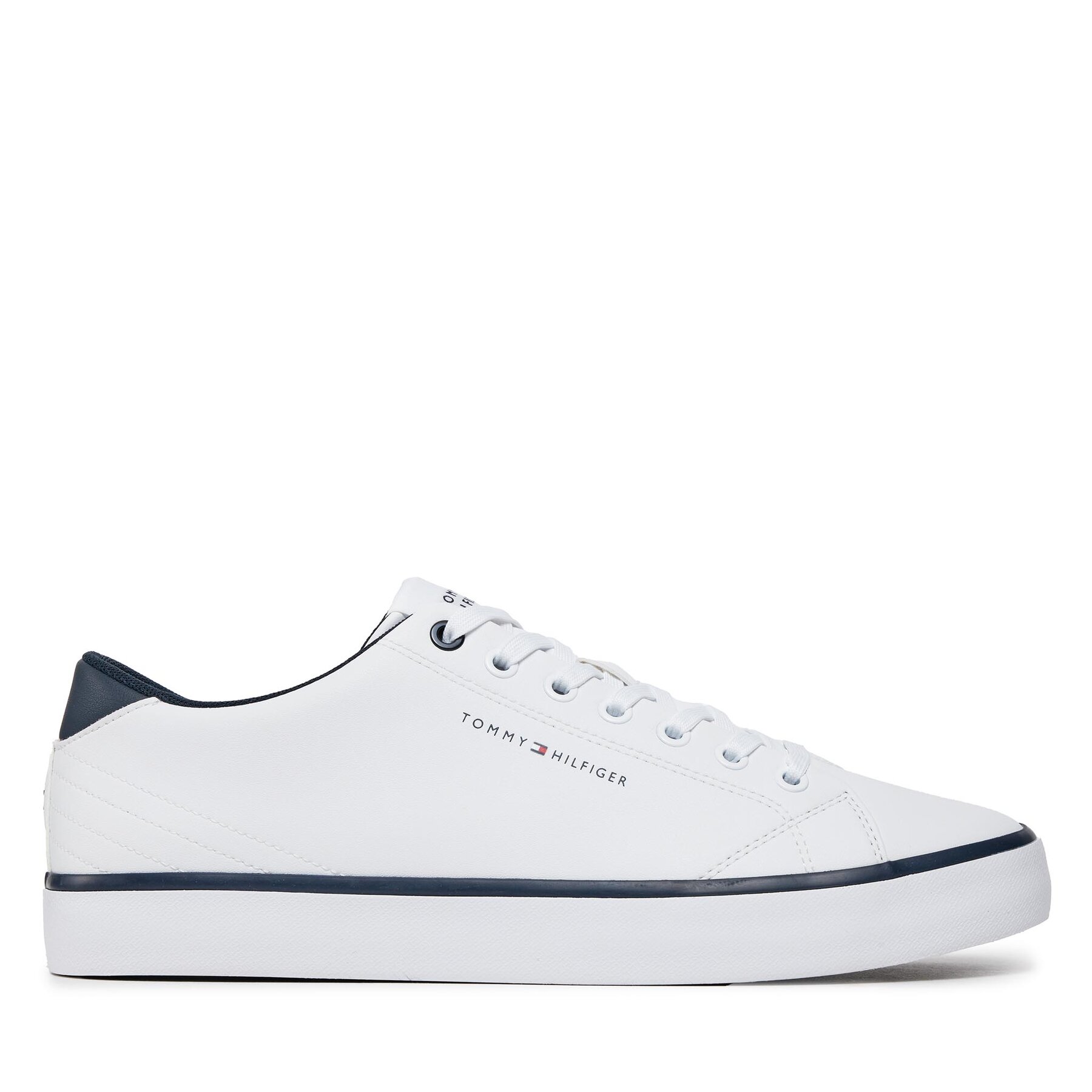 Sneakers Tommy Hilfiger Th Hi Vulc Core Low Leather FM0FM05041 White YBS von Tommy Hilfiger