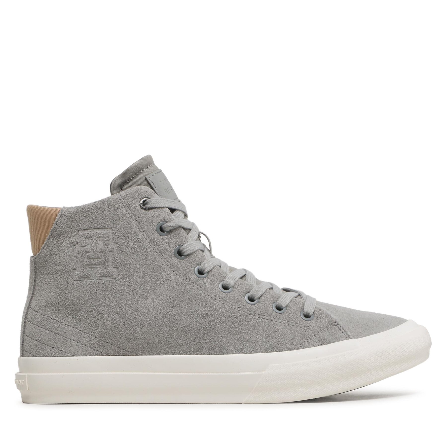 Sneakers Tommy Hilfiger Th Hi Vulc Street Suede FM0FM04797 Antique Silver PRT von Tommy Hilfiger