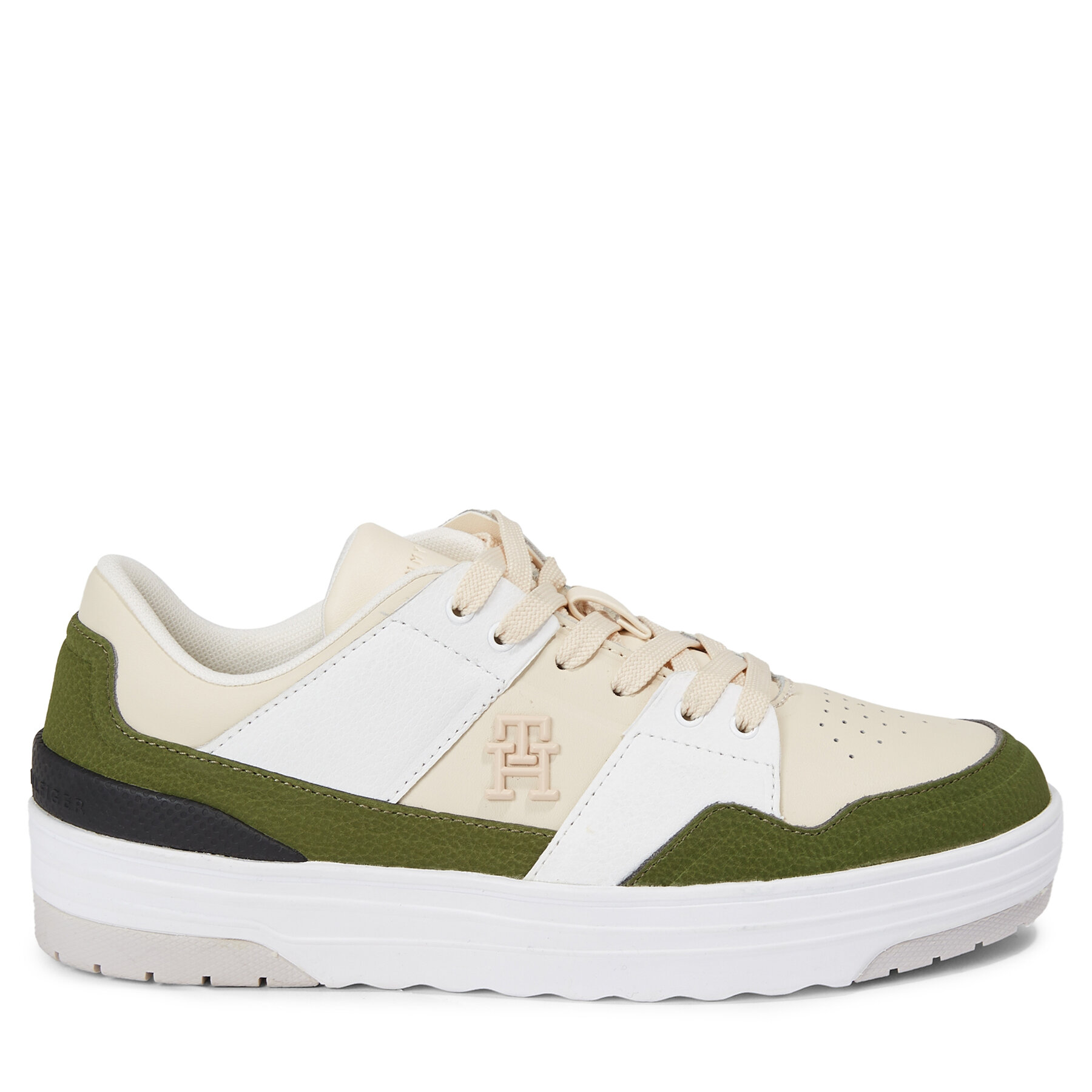 Sneakers Tommy Hilfiger Th Lo Basket Sneaker FW0FW07309 Sugarcane AA8 von Tommy Hilfiger