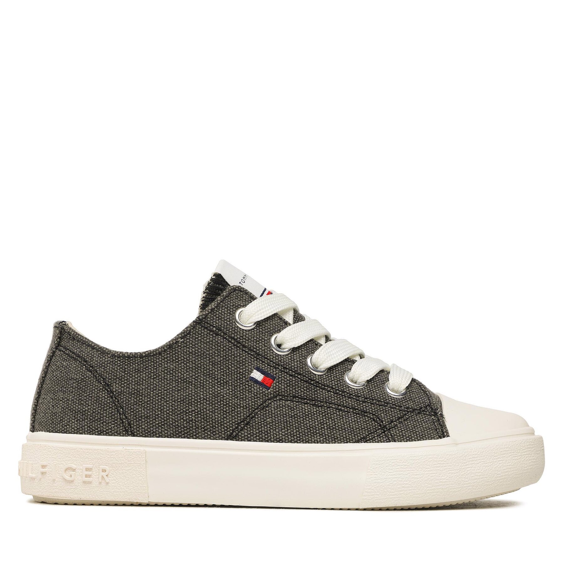 Sneakers aus Stoff Tommy Hilfiger Low Cut Lace-Up Sneaker T3X9-32827-0890 M Black 999 von Tommy Hilfiger