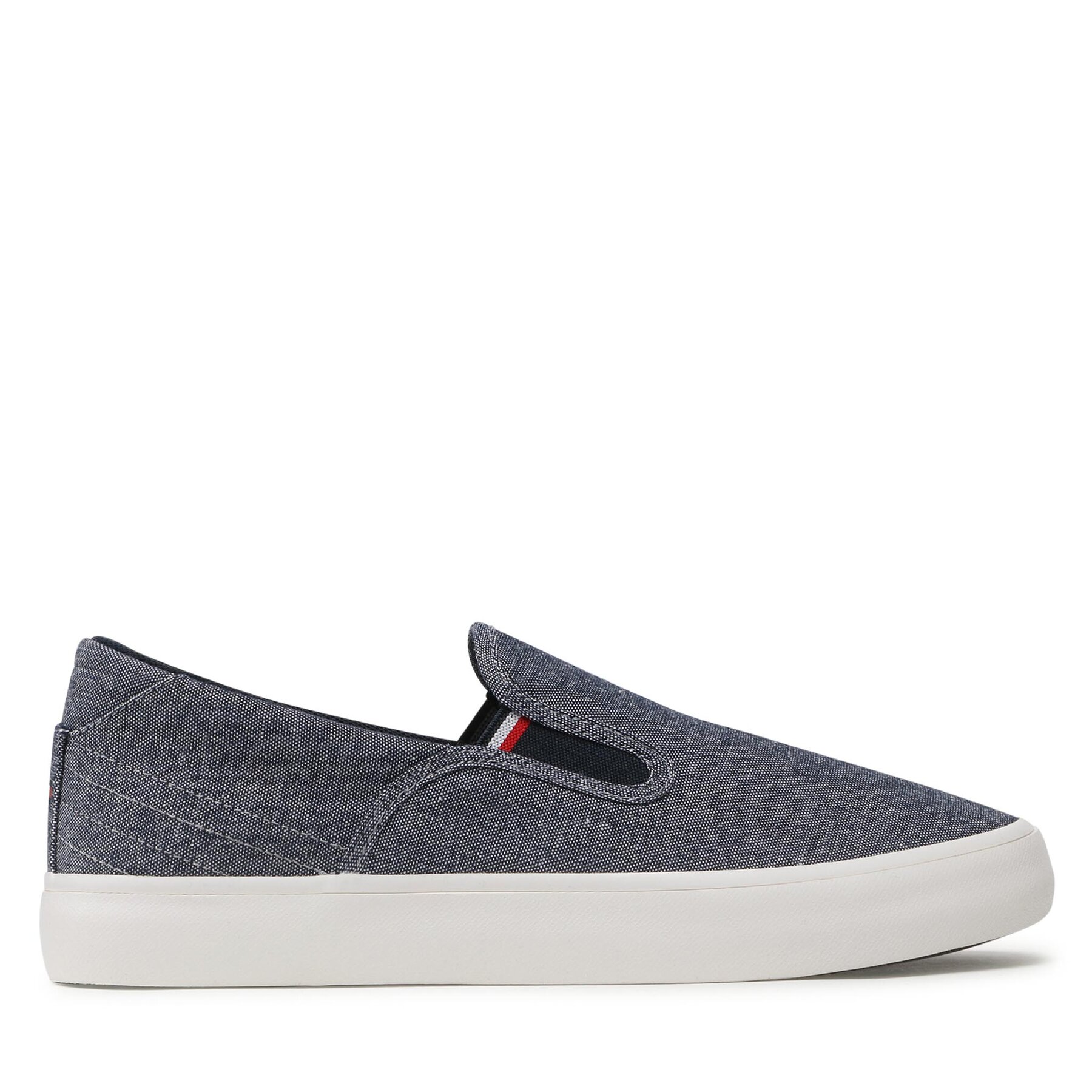 Sneakers aus Stoff Tommy Hilfiger Th Hi Vulc Core Low Slip On FM0FM04734 Desert Sky DW5 von Tommy Hilfiger