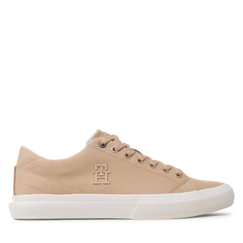 Sneakers aus Stoff Tommy Hilfiger Th Hi Vulc Street Low Veg Dyes FM0FM04688 Braun von Tommy Hilfiger