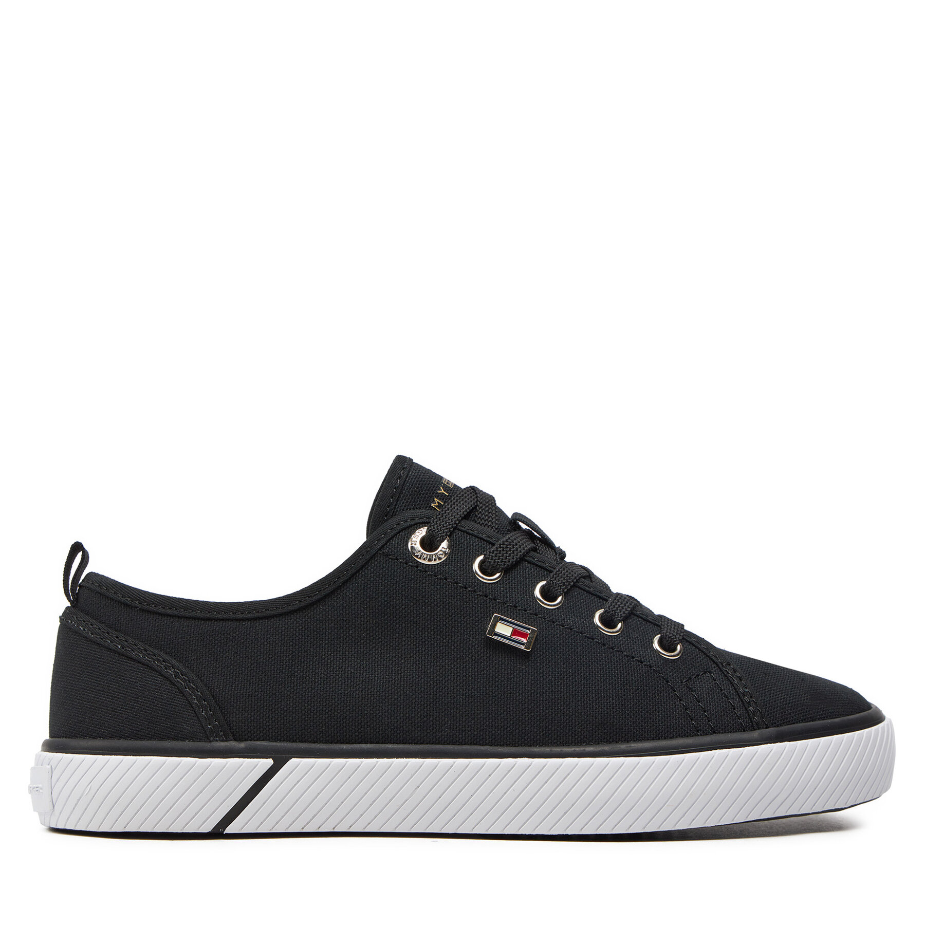 Sneakers aus Stoff Tommy Hilfiger Vulc Canvas Sneaker FW0FW08063 Schwarz Sneakers aus Stoff Tommy Hilfiger Vulc Canvas Sneaker FW0FW08063 Schwarz von Tommy Hilfiger