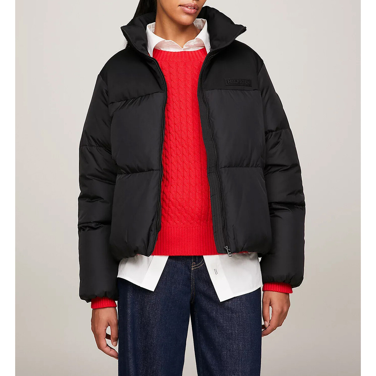 Steppjacke, hoher Kragen und Reissverschluss von Tommy Hilfiger