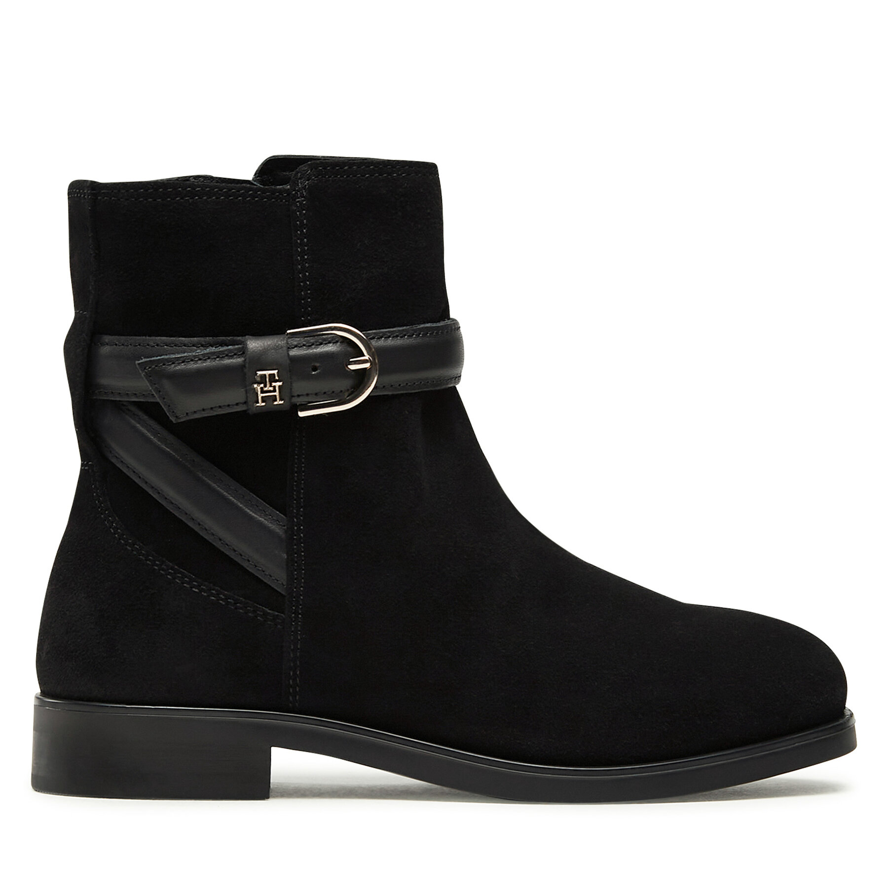 Stiefeletten Tommy Hilfiger Elevated Essential Boot Suede FW0FW07482 Black BDS von Tommy Hilfiger