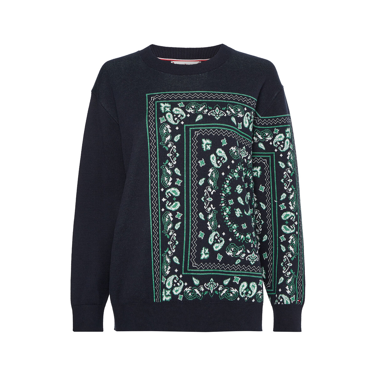 Sweatshirt, runder Ausschnitt, Bandana-Muster von Tommy Hilfiger