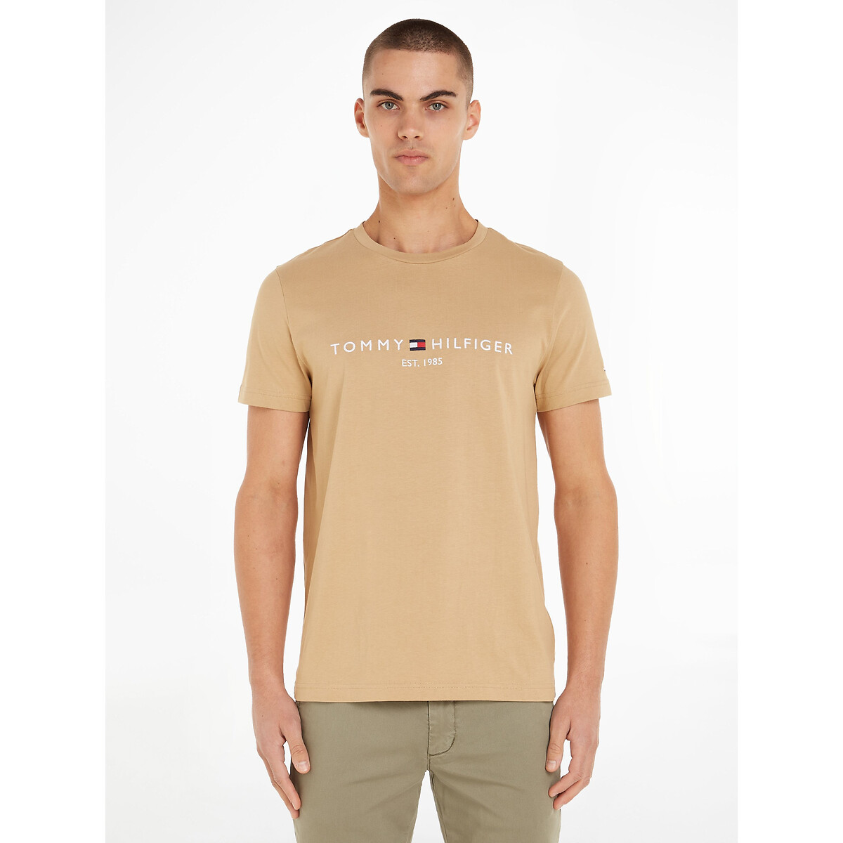 T-Shirt, runder Ausschnitt und Tommy-Logo von Tommy Hilfiger