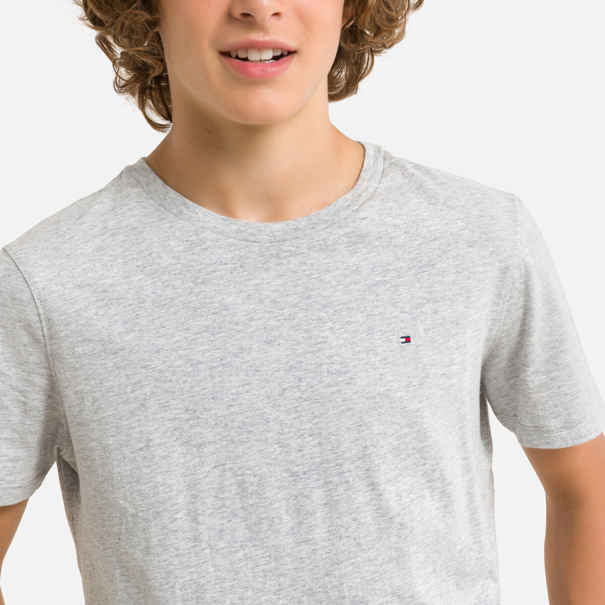 T-Shirt mit rundem Ausschnitt, Bio-Baumwolle von Tommy Hilfiger