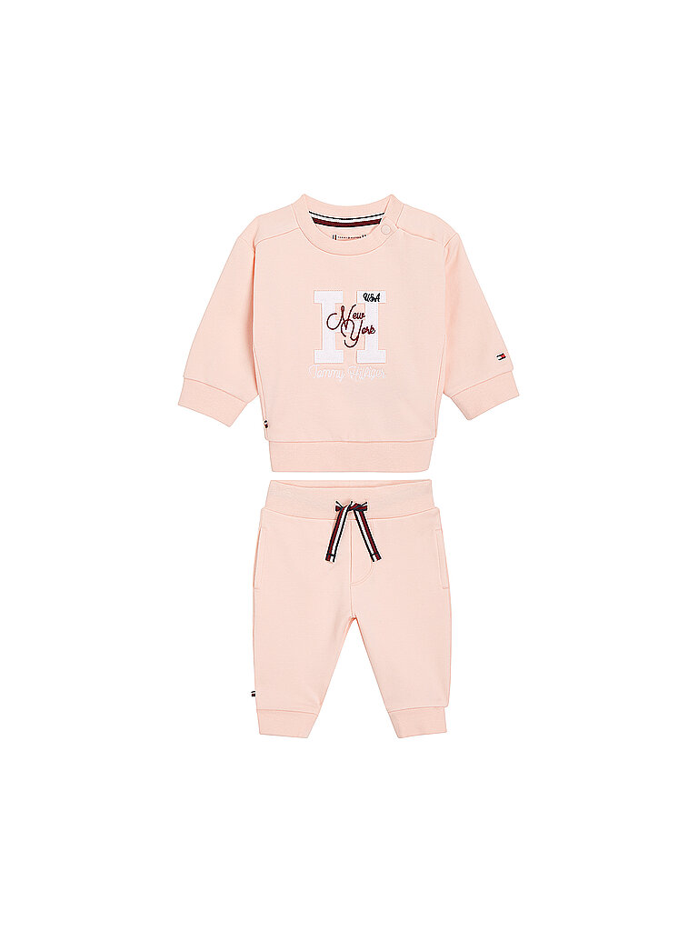 TOMMY HILFIGER Baby Set Pullover und Hose 2-teilig  rosa | 80 von Tommy Hilfiger