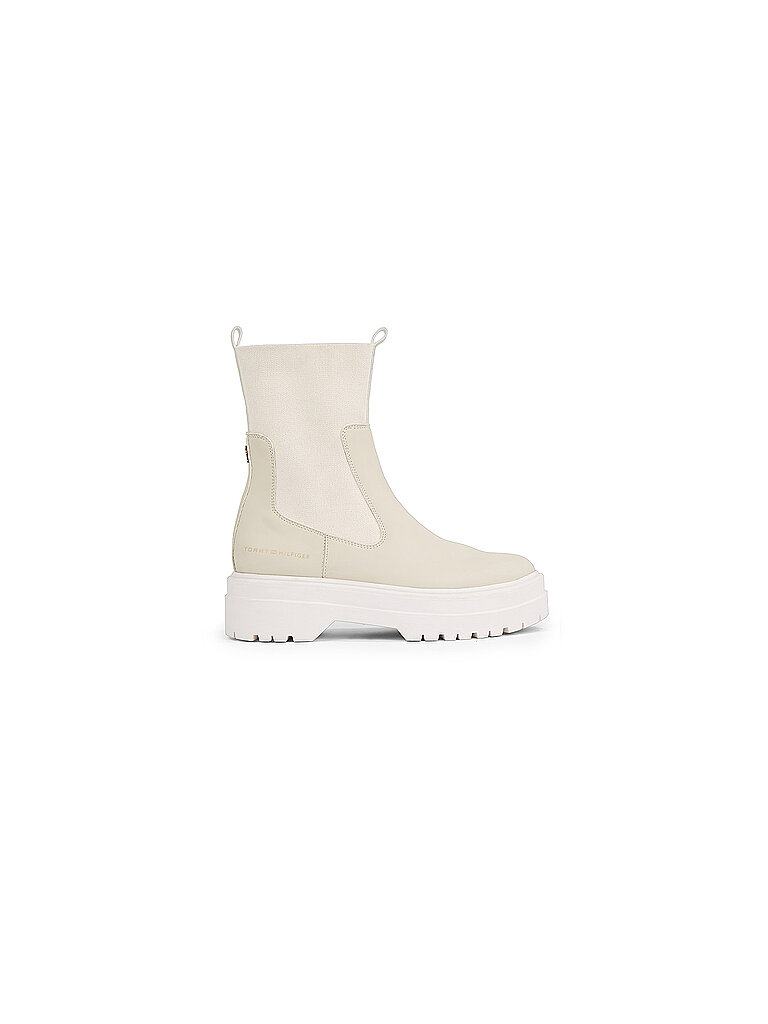 TOMMY HILFIGER Chelsea Boots beige | 38 von Tommy Hilfiger