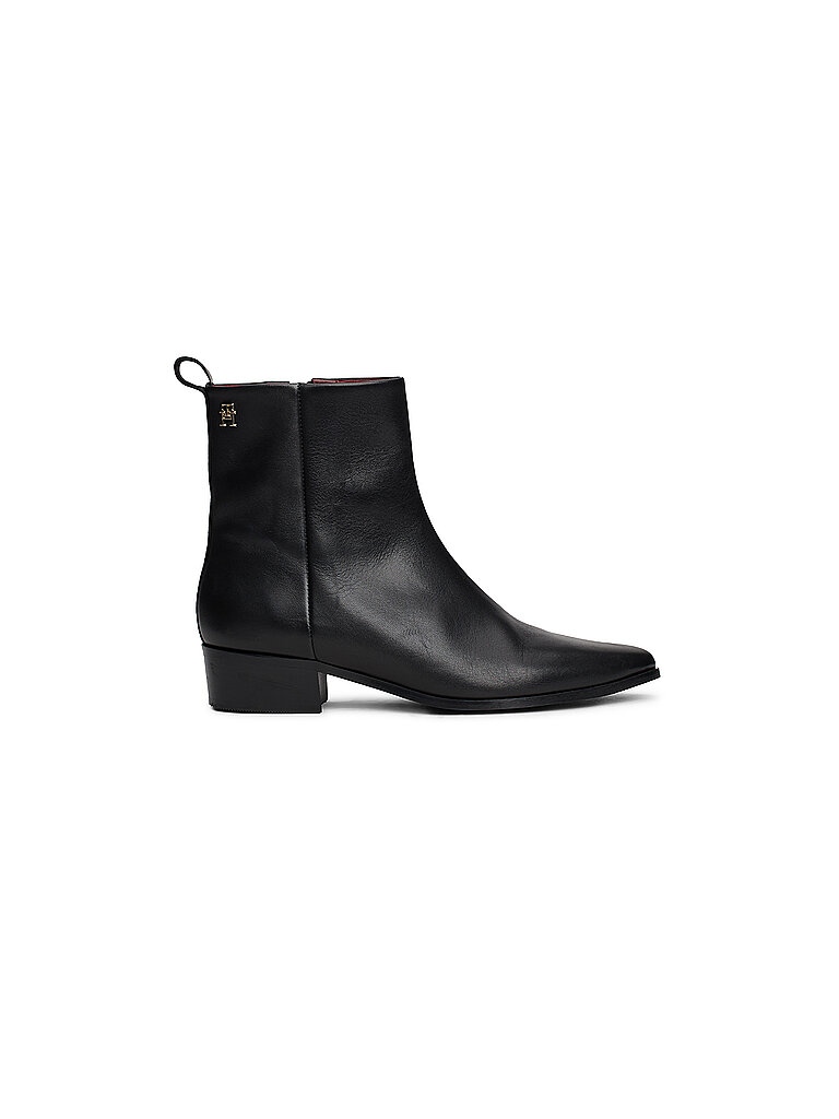 TOMMY HILFIGER Cowboy Boots schwarz | 38 von Tommy Hilfiger