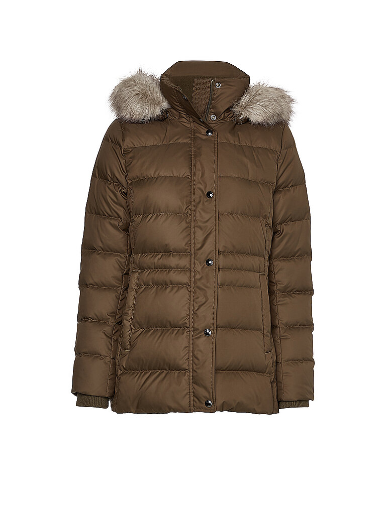 TOMMY HILFIGER Daunenjacke TYRA braun | S von Tommy Hilfiger