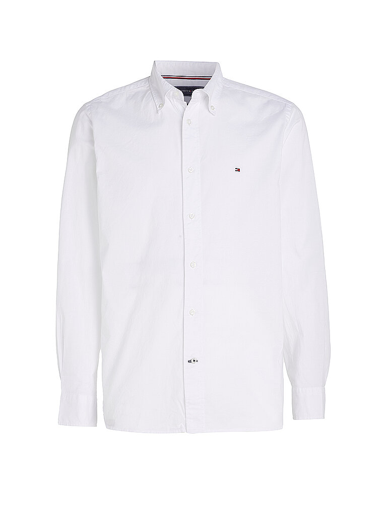 TOMMY HILFIGER Hemd Regular Fit  weiss | L von Tommy Hilfiger