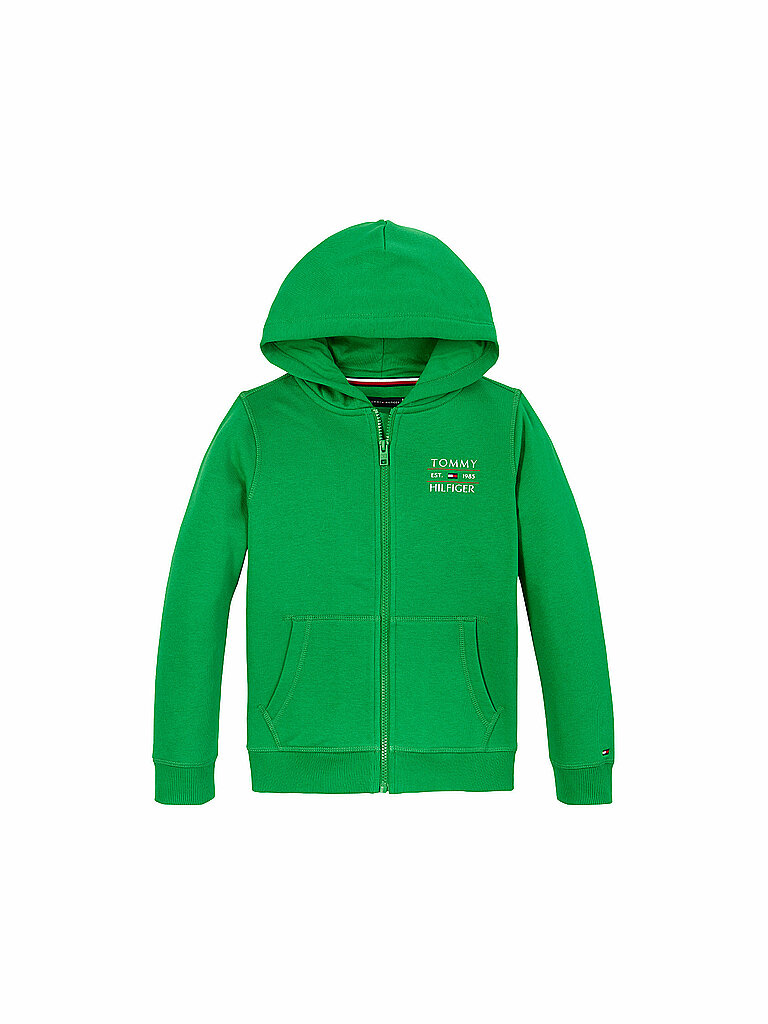 TOMMY HILFIGER Jungen Kapuzensweatjacke grün | 176 TOMMY HILFIGER Jungen Kapuzensweatjacke grün | 176 von Tommy Hilfiger