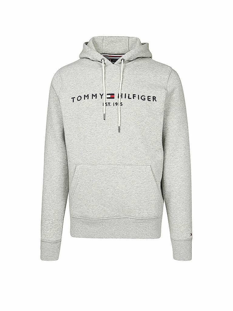 TOMMY HILFIGER Kapuzensweater - Hoodie  grau | L von Tommy Hilfiger