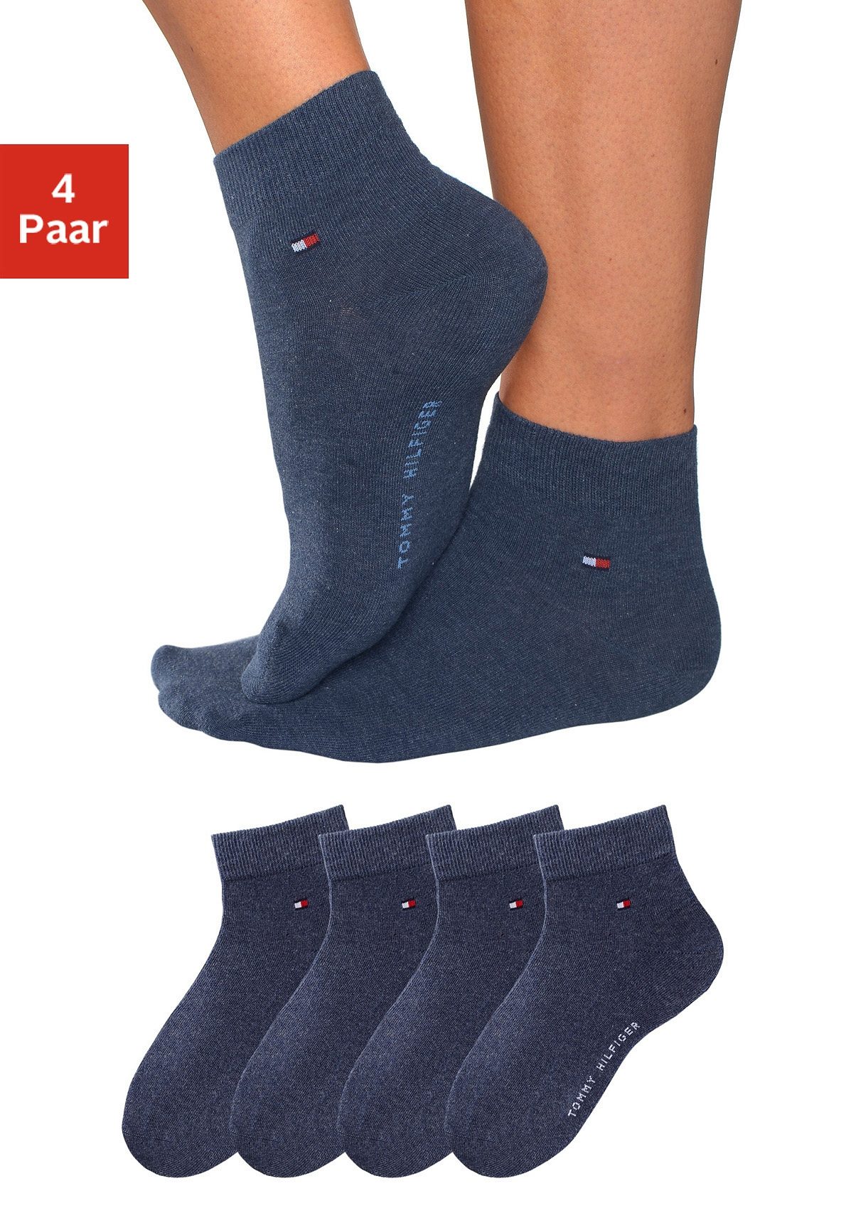 Tommy Hilfiger Kurzsocken, (4 Paar) von Tommy Hilfiger