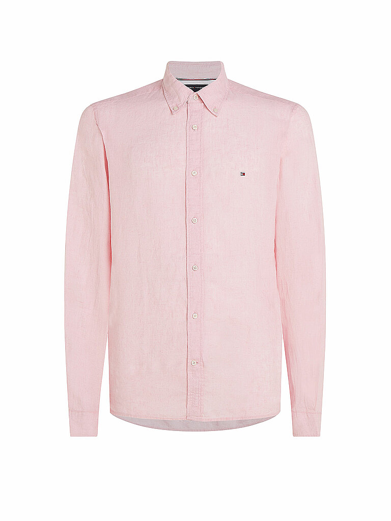 TOMMY HILFIGER Leinenhemd  rosa | L von Tommy Hilfiger