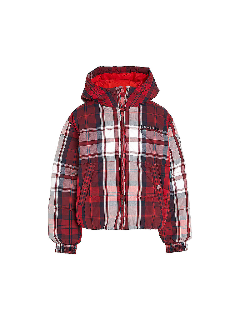 TOMMY HILFIGER Mädchen Jacke rot | 164 von Tommy Hilfiger