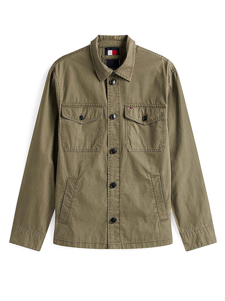 TOMMY HILFIGER Overshirt olive | XXL TOMMY HILFIGER Overshirt olive | XXL von Tommy Hilfiger