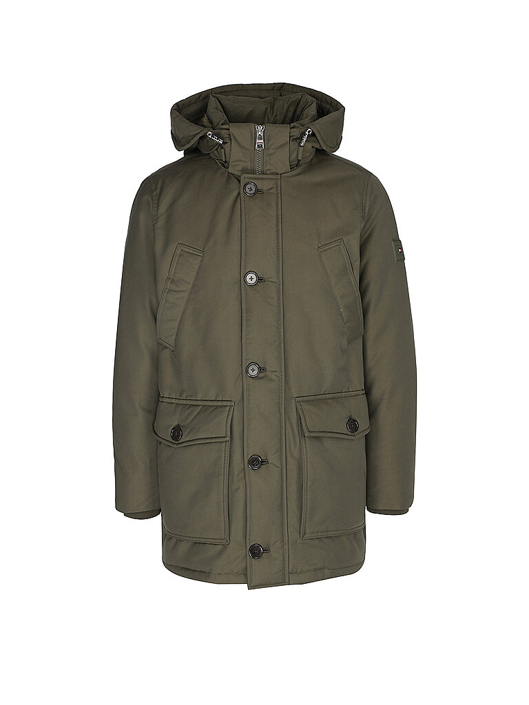 TOMMY HILFIGER Parka olive | S von Tommy Hilfiger