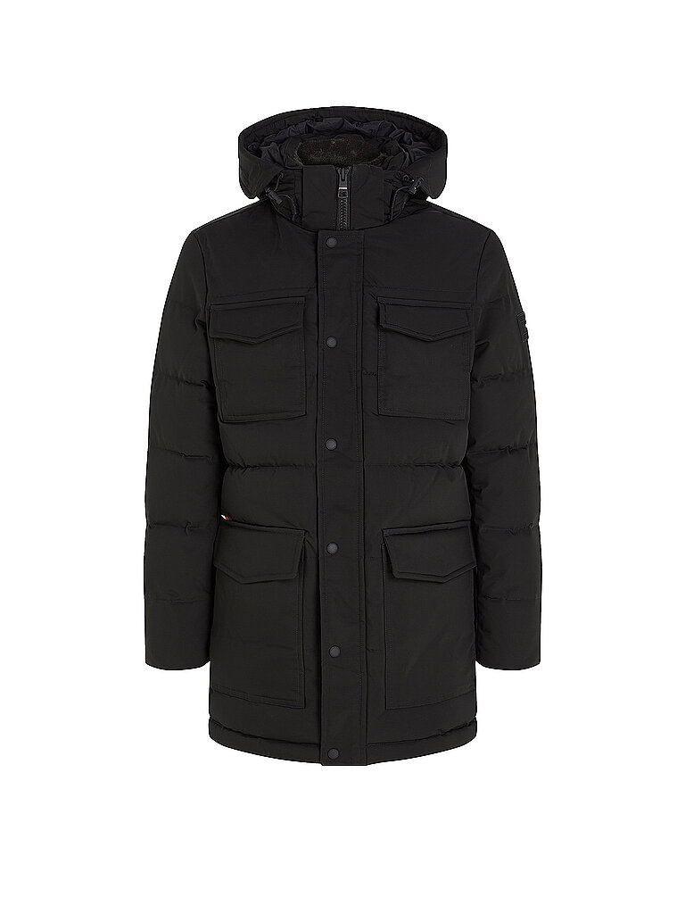 TOMMY HILFIGER Parka schwarz | L von Tommy Hilfiger