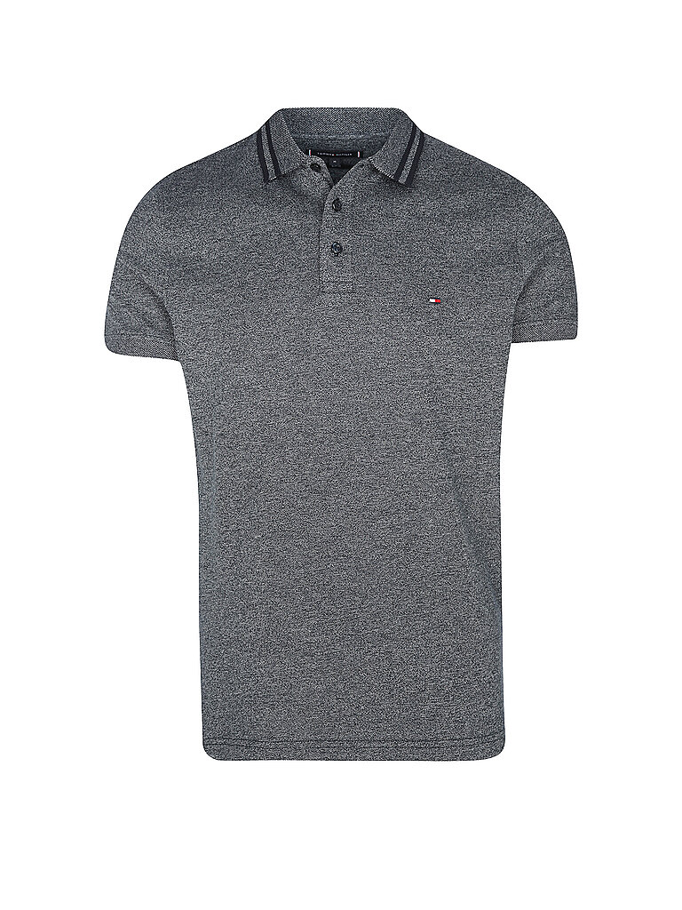 TOMMY HILFIGER Poloshirt Slim Fit grau | XL von Tommy Hilfiger