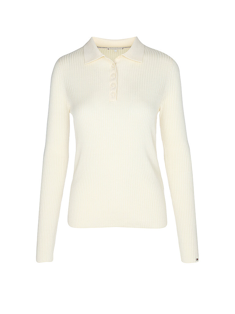 TOMMY HILFIGER Poloshirt creme | S von Tommy Hilfiger