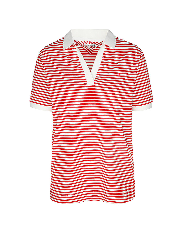 TOMMY HILFIGER Poloshirt  rot | L von Tommy Hilfiger