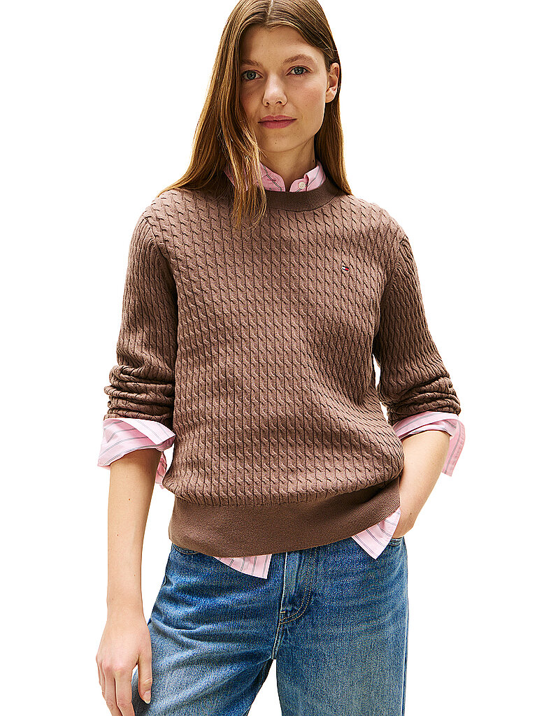 TOMMY HILFIGER Pullover braun | XS TOMMY HILFIGER Pullover braun | XS von Tommy Hilfiger